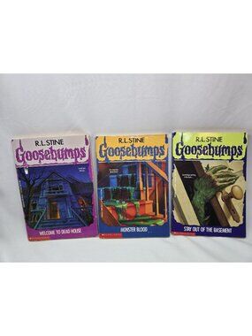1990s VTG Goosebumps First Edition Book Lot Books #1, #2, #3